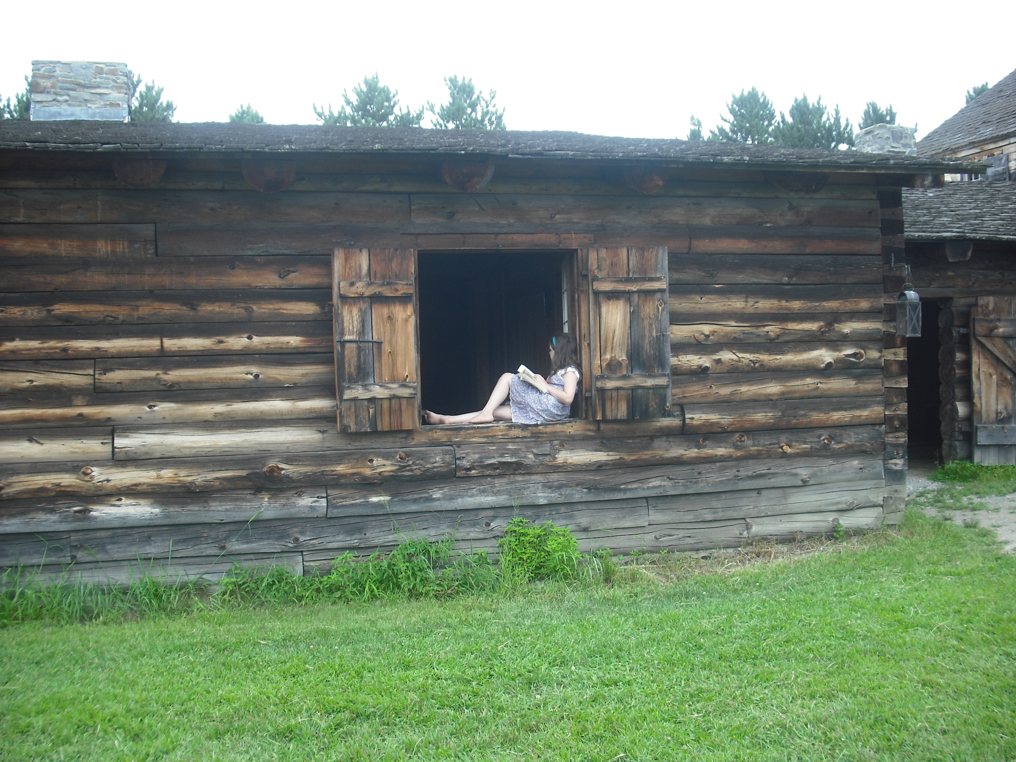 she was reading Harry Potter