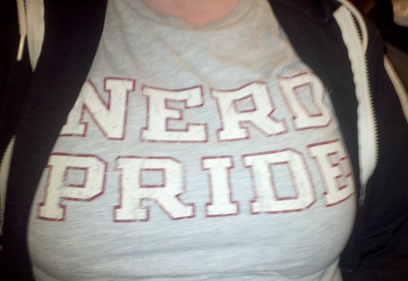 nerd pride tshirt busty girl