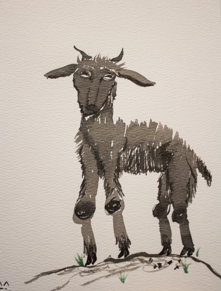 Goat painting 