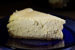 Fluffy cheesecake! This is not a dense version at all. 