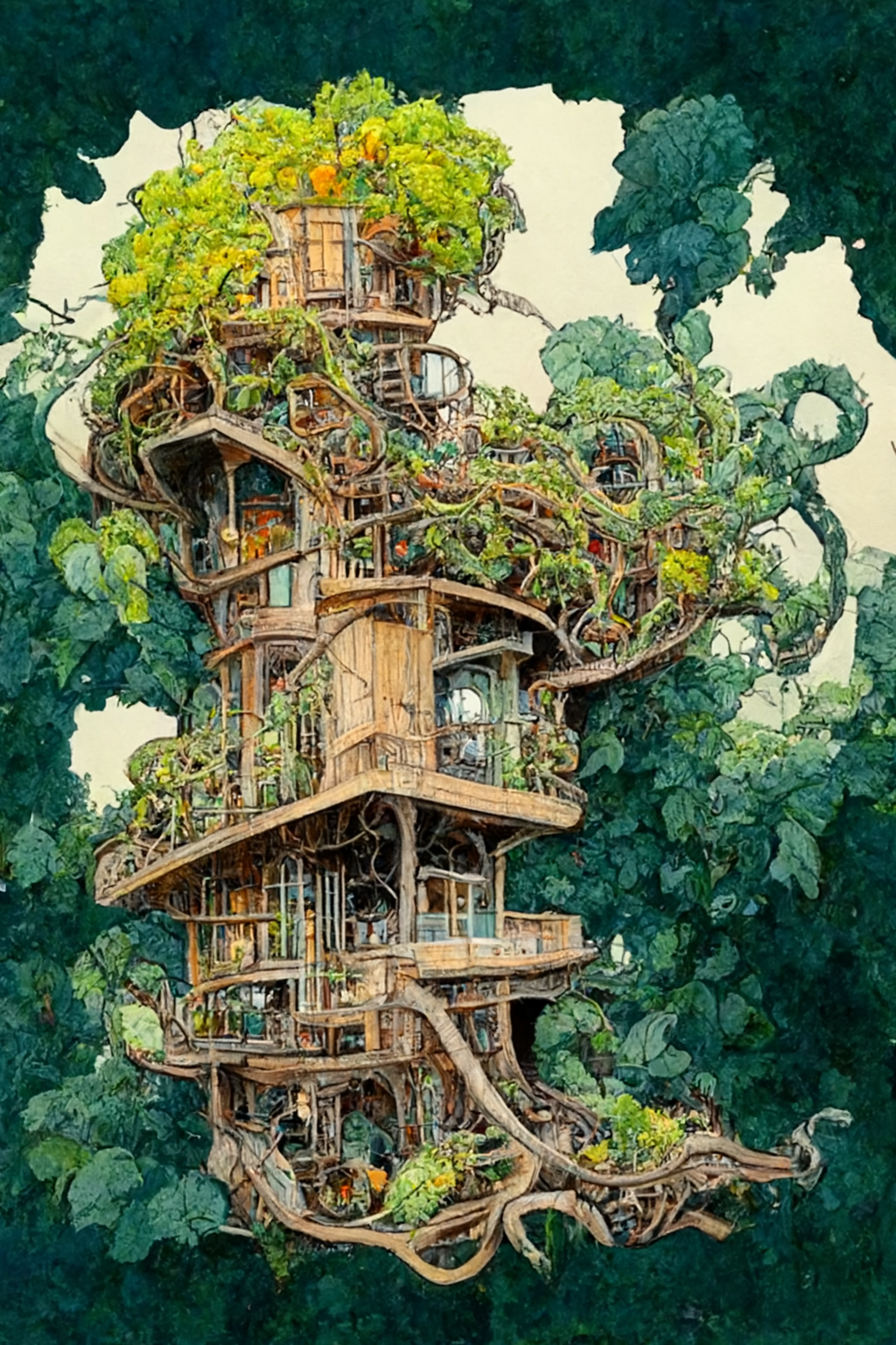 Fantasy Treehouse Art & Architecture
